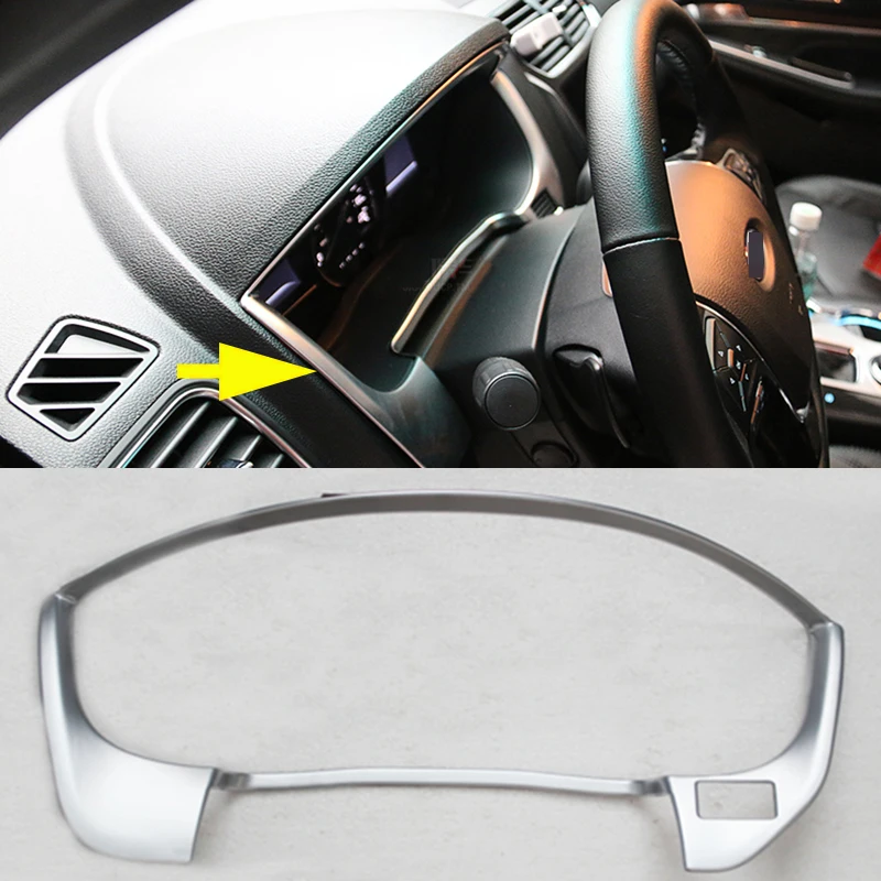 

1pcs for Ford Explorer 2016-2018 ABS Chrome Instrument Panel Decorative Frame Cover Car Styling Accessories