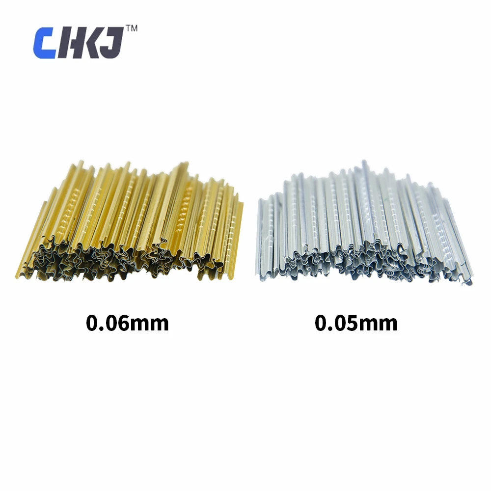 CHKJ 100PCS/BOX 0.05MM/0.06MM Locksmith Tools Finished Tin Foil Strip Gold And Silver Tin Foil Key Consumables Tin Foil Tools