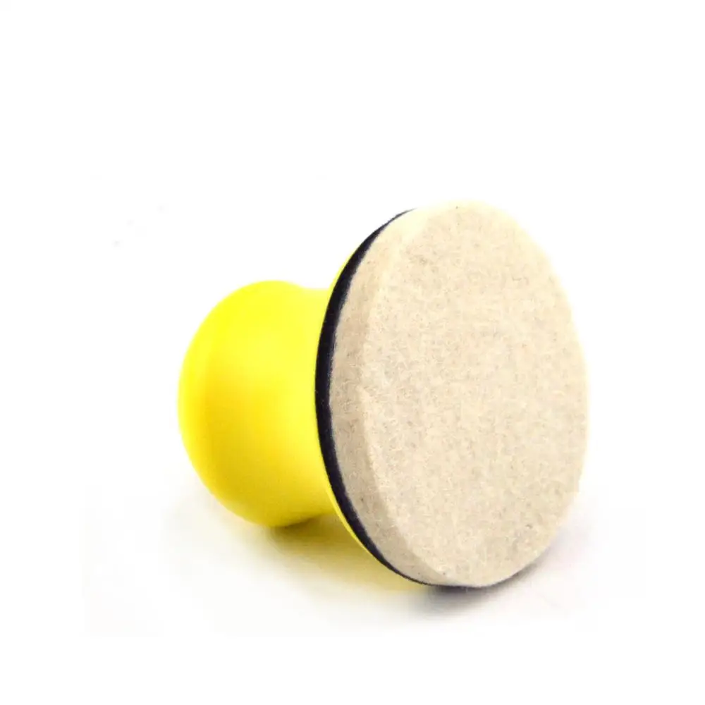 POLIWELL 2PCS 4 Polegada 100 milímetros Hook & Loop Backing Pad Polimento De Lã de Moagem Disco Da Roda De Polimento para Carro beleza Broca Ferramenta Rotativa