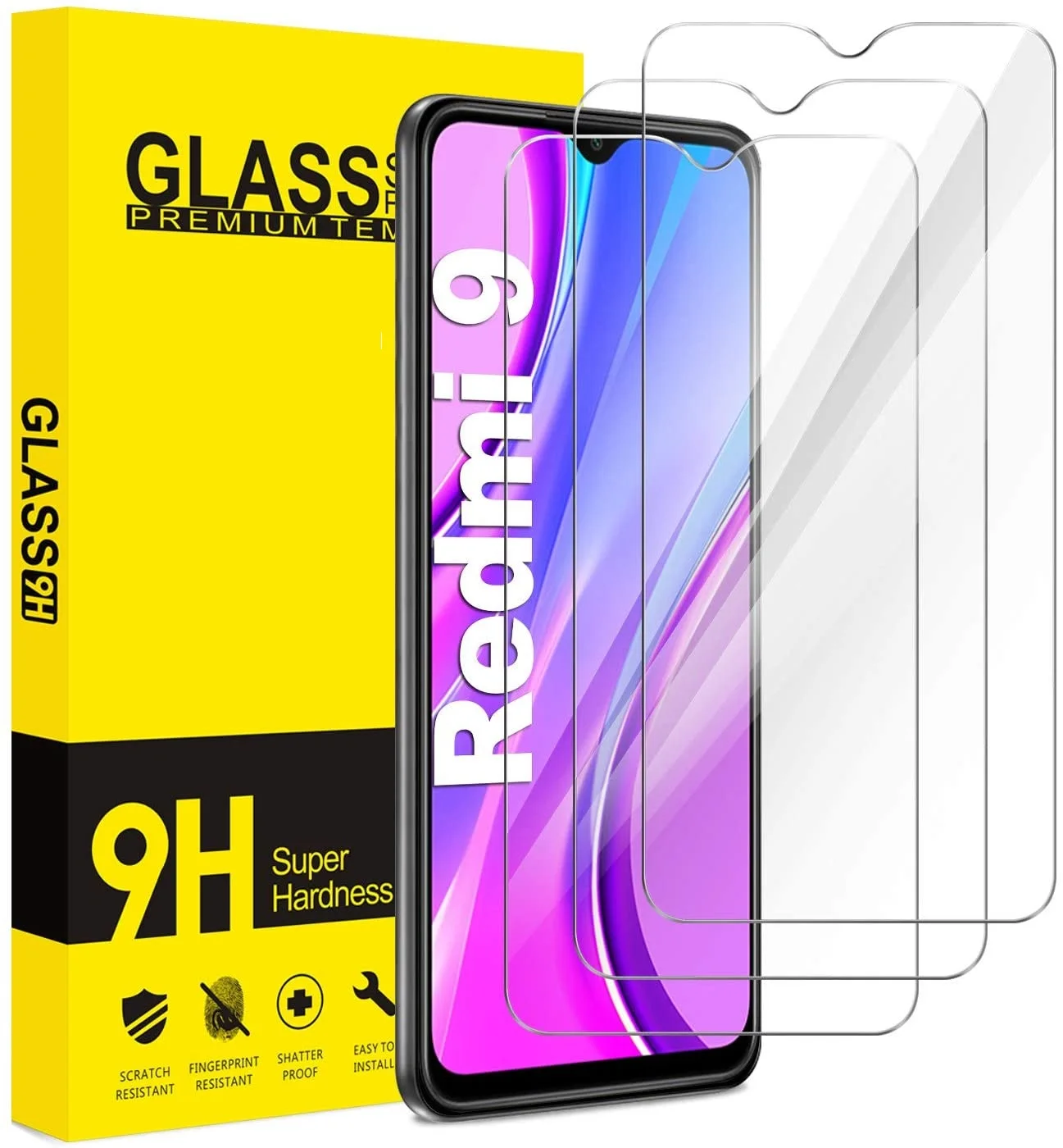 For Xiaomi Redmi 9 Protective Glass on Redmi 9 Prime Tempered Glass Xiomi red mi 9 Redmi9 Screen Protectors