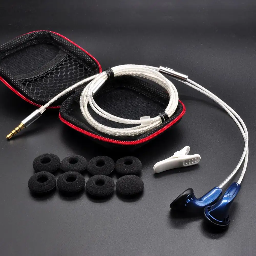 EP1 HiFi หูฟังหูฟัง DIY หูฟัง Silver Plated Wires Neutral Sparkle Sound หูฟัง