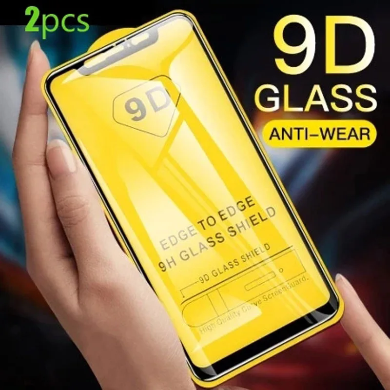 2pcs/Lot 9D Curved Full Protective Glass Film Redmi Note 7 8 9 11 9s 10s Pro Protector For Xiaomi 11 11T 10 Poco X3 nfc F3 Glass