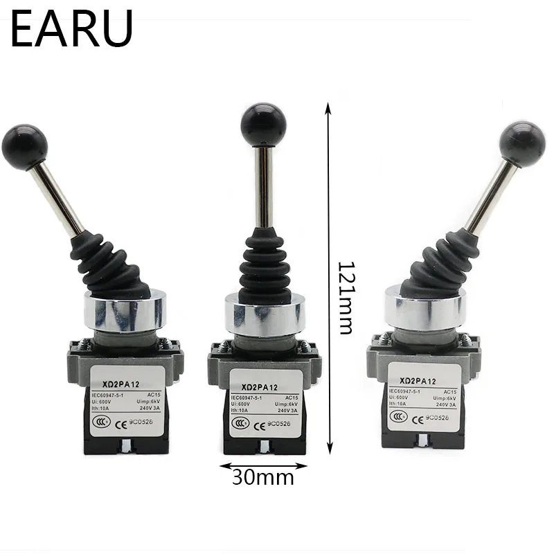 2NO 2 Position Latch XD2-PA12 PA14 Joystick Controller Spring Return Rotary Cross Toggle Switches Reset PA22 PA24 4NO 4 Position