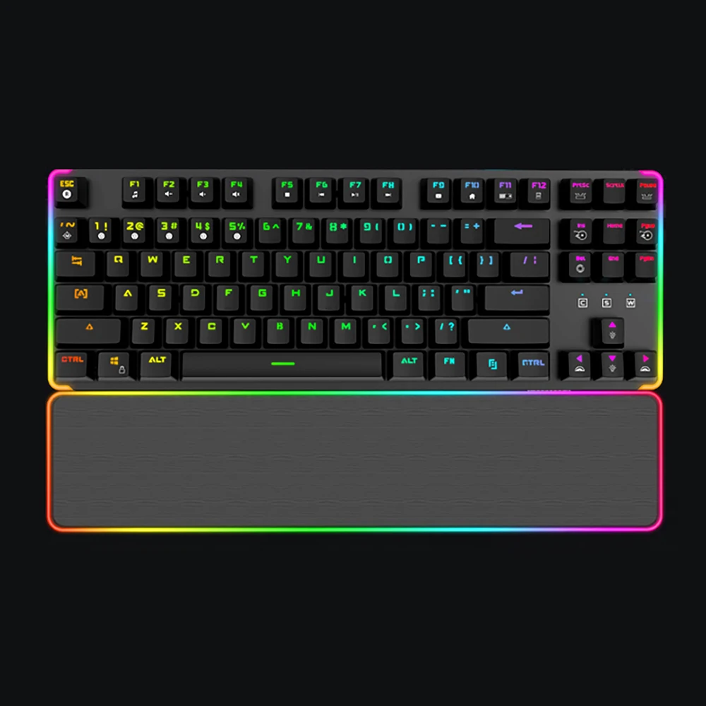 

KEYHOME KH87 80% mechanical keyboard Magnetic Wrist rgb optical switch led hot swapping socket powerful control software type c