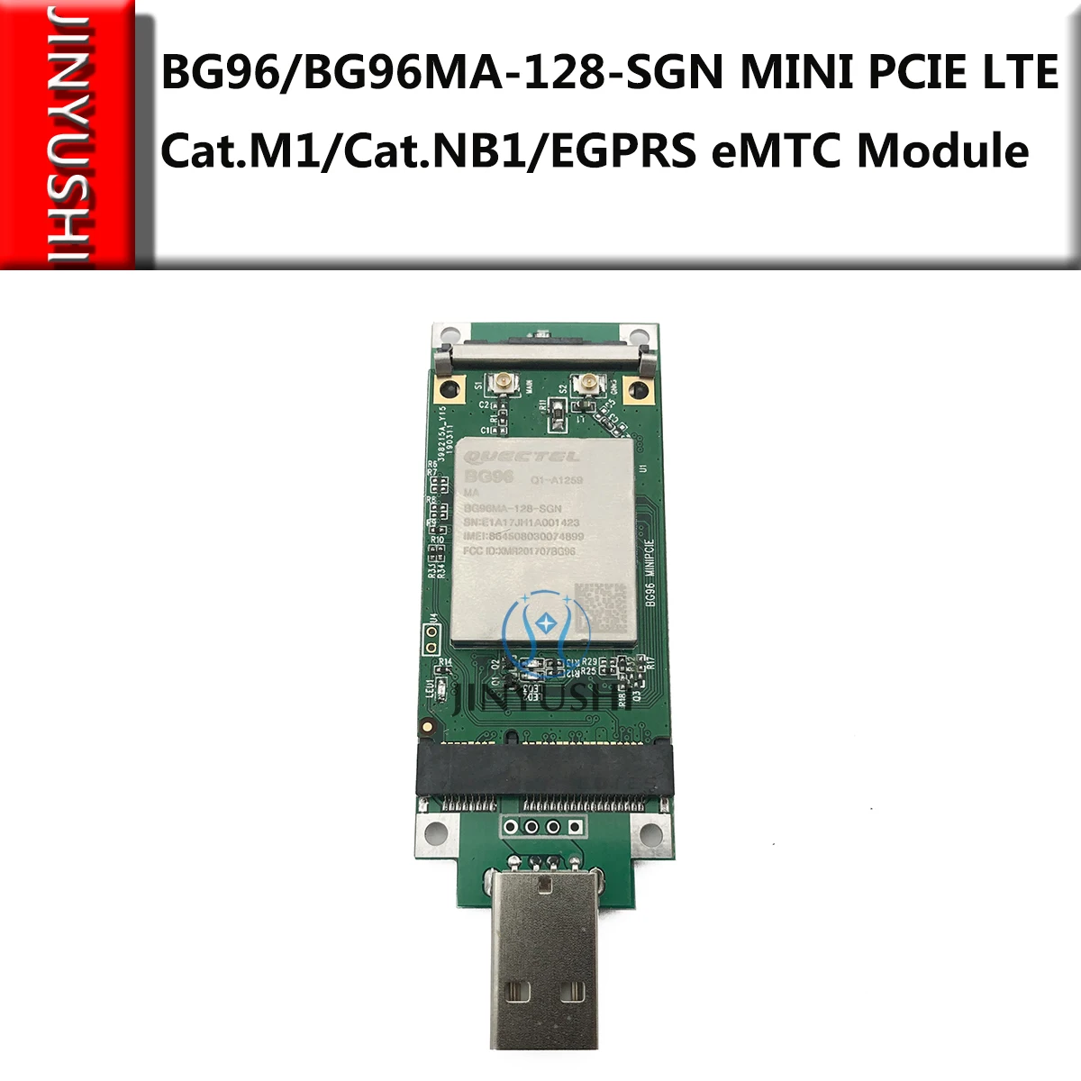 

Quectel BG96MA-128-SGN BG96 mini pci-express with pcie to usb adapter LTE Cat.M1/NB1 NBIOT & EGPRS Module