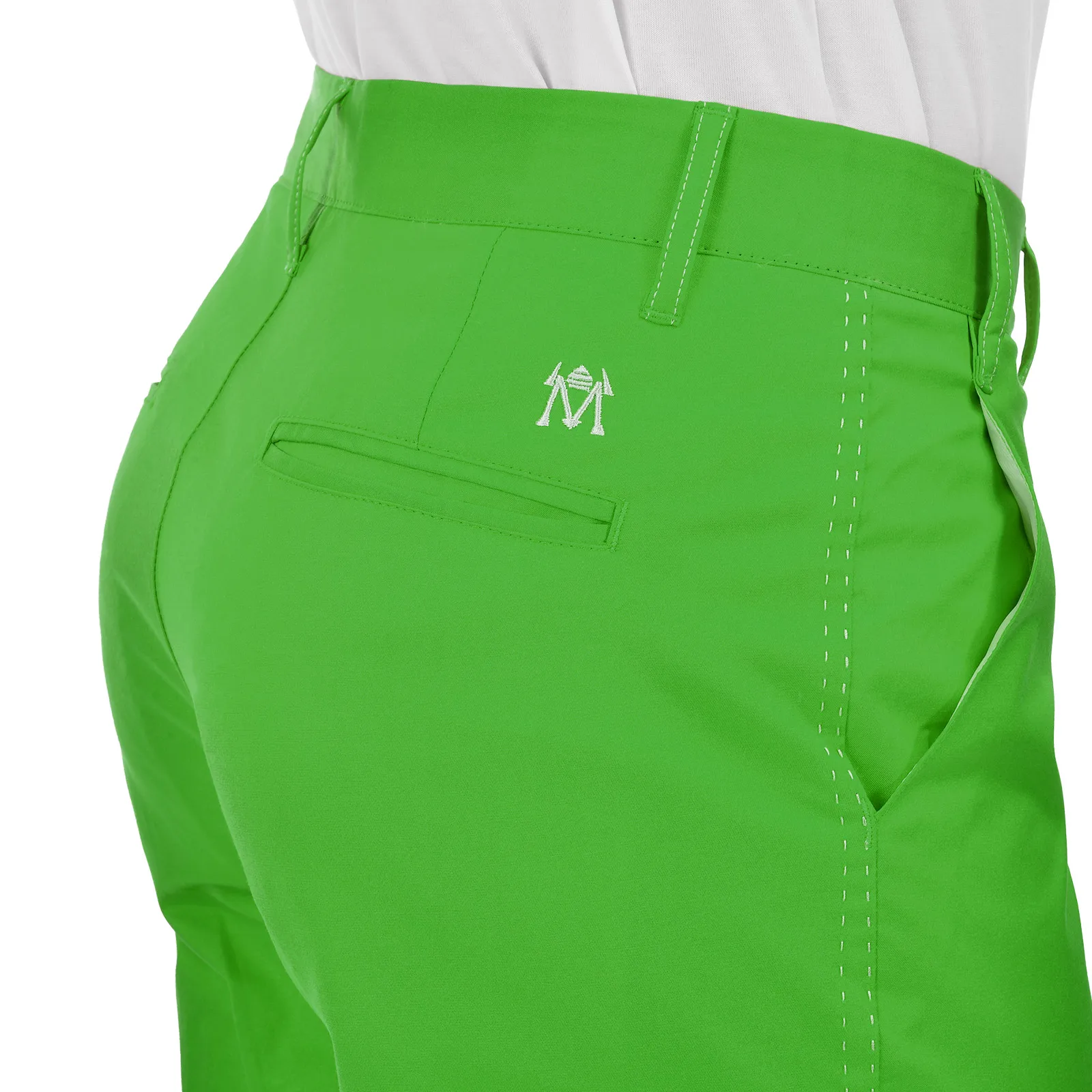 Calça de golfe elástica respirável masculina, calça comprida casual de lazer, ajuste seco rápido, primavera e verão