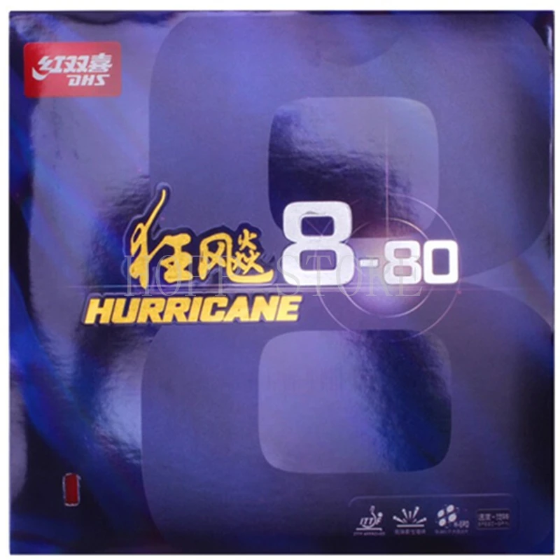 DHS Original Hurricane 8-80 table tennis rubber high sticky rubber with high elastic sponge for 40+ table tennis racket game