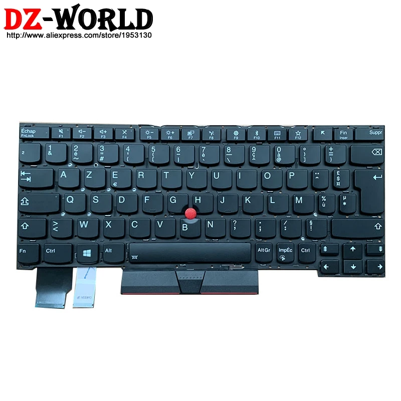 New/Orig Azerty French Backlit Keyboard for Lenovo Thinkpad X390 X13 Yoga Laptop France Backlight Teclado SN20R58995 SN20R58923