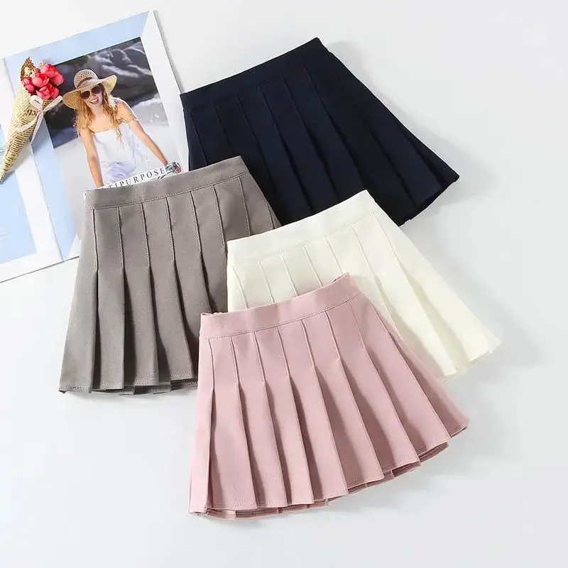 Fashion Baby Girl Pleated Skirt Mom Daughter Uniform Skirt High Waist Family Matching Skirt Clothes Party Dance