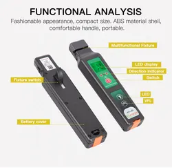 New Upgrade Komshine KFI-40 Optical Fiber Identifier Identificador De Trafico FTTH 800-1700 Come With 10mW VFL