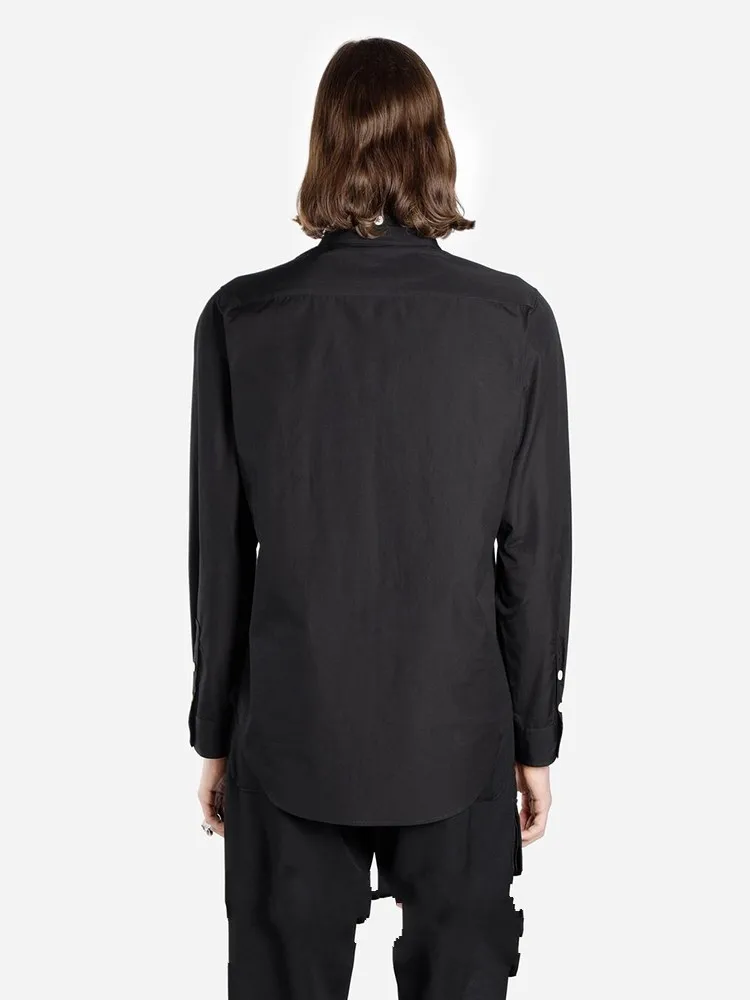 

Мужская рубашка с длинными рукавами, летняя новая рубашка с отложным воротником и несколькими пуговицами, модная индивидуальная Молодежная популярная Однотонная рубашка с длинными рукавами