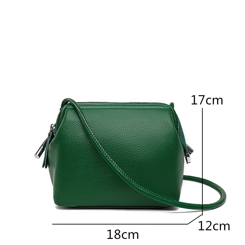 100% Genuine Leather Women Handbags High Quality Soft Cowhide Women Shoulder Bag Luxury Small Female Messenger Bag Fashion Totes