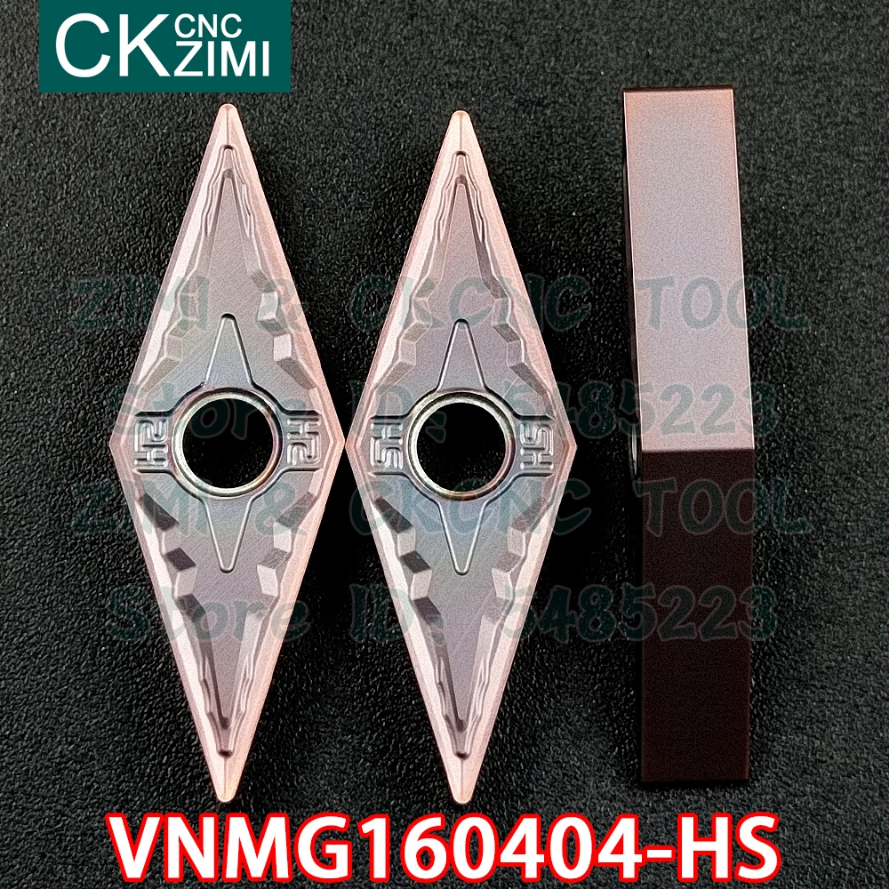 VNMG160404-HS VNMG 160404 HS كربيد إدراج الخارجية تحول إدراج أدوات آلات التصنيع باستخدام الحاسب الآلي مخرطة معدنية أدوات لالفولاذ المقاوم للصدأ