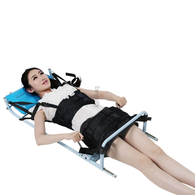 

Patented efficient Traction Bed for Cervical Spondylosis Lumbar Pain Therapy Body Stretching Equipment Cure Low Back Lumbago