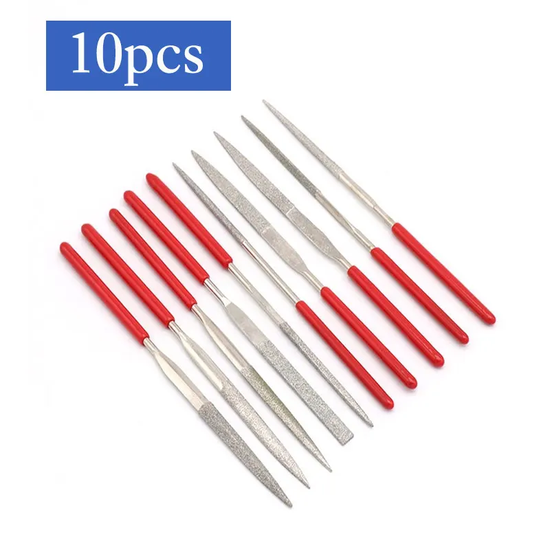 10pcs 4 X160/5 X180mm Set di lime ad ago strumento per intaglio del legno strumenti per lucidatura in metallo per gioielli in vetro metallo File manuale in acciaio