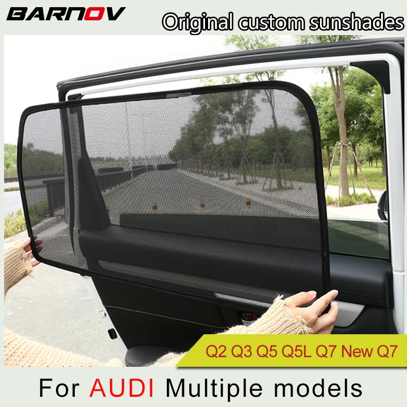 

Car Special Magnetic Curtain Window SunShades Mesh Shade Blind Original Custom For Audi Q2 Q3 Q5 Q5L Q7