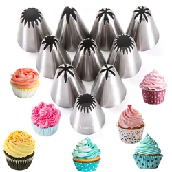 22 styles Russian Rose Pastry Nozzles Cake Decorating Tools Flower Icing Piping Nozzle Cream Cupcake Tips Baking Accessories