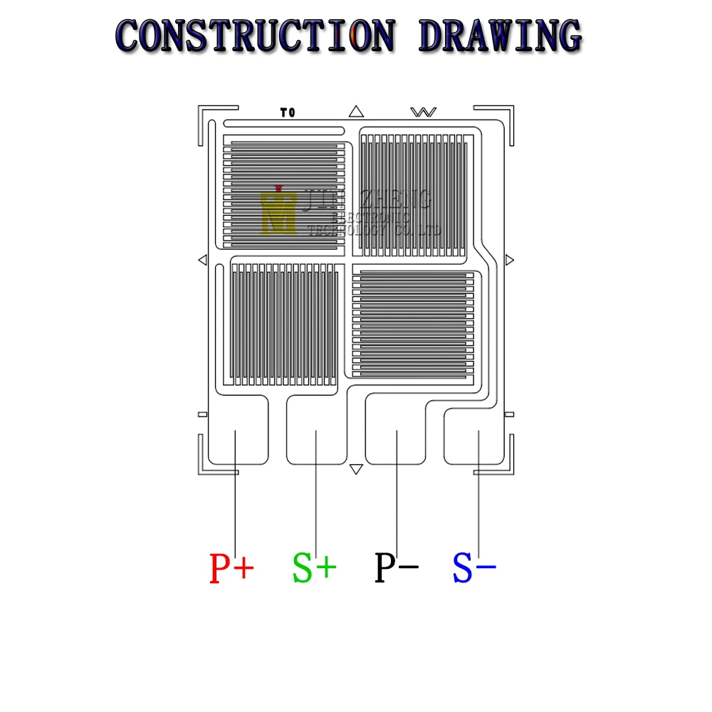1 шт. BF1K-3EB Полный мостовой датчик натяжения из фольги, высокоточный датчик давления