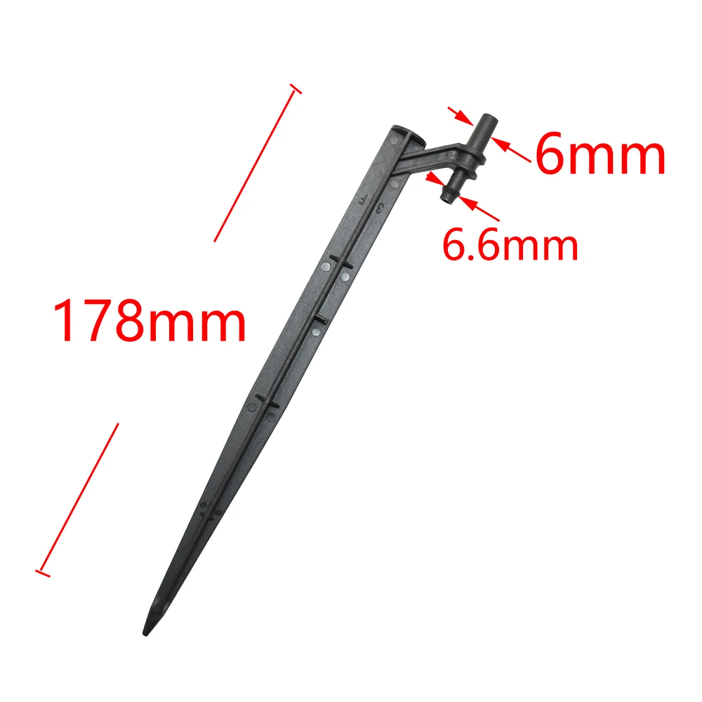 6mm 7.5m Nozzle Holder Spike Plastic Refraction Sprinkler Support Used To Connect Rotating Irrigation Sprinkler 10Pcs