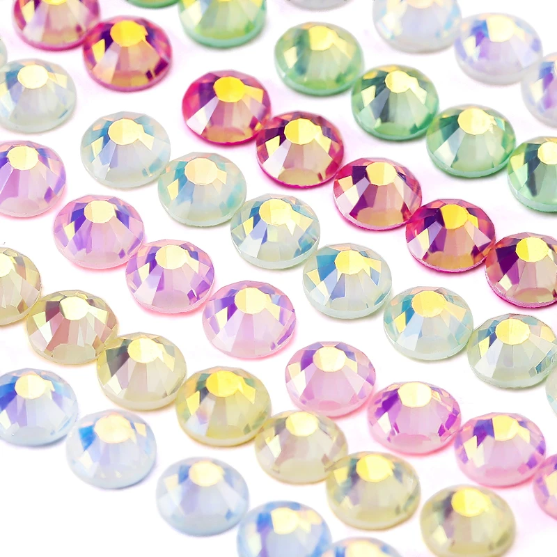 QIAO SS6-SS30 Fluoreszenz-Strasssteine ohne Hotfix, Flache Rückseite für Nägel, DIY-Perlen, Strass-Nageldekorationen, Zubehör – Detail 5