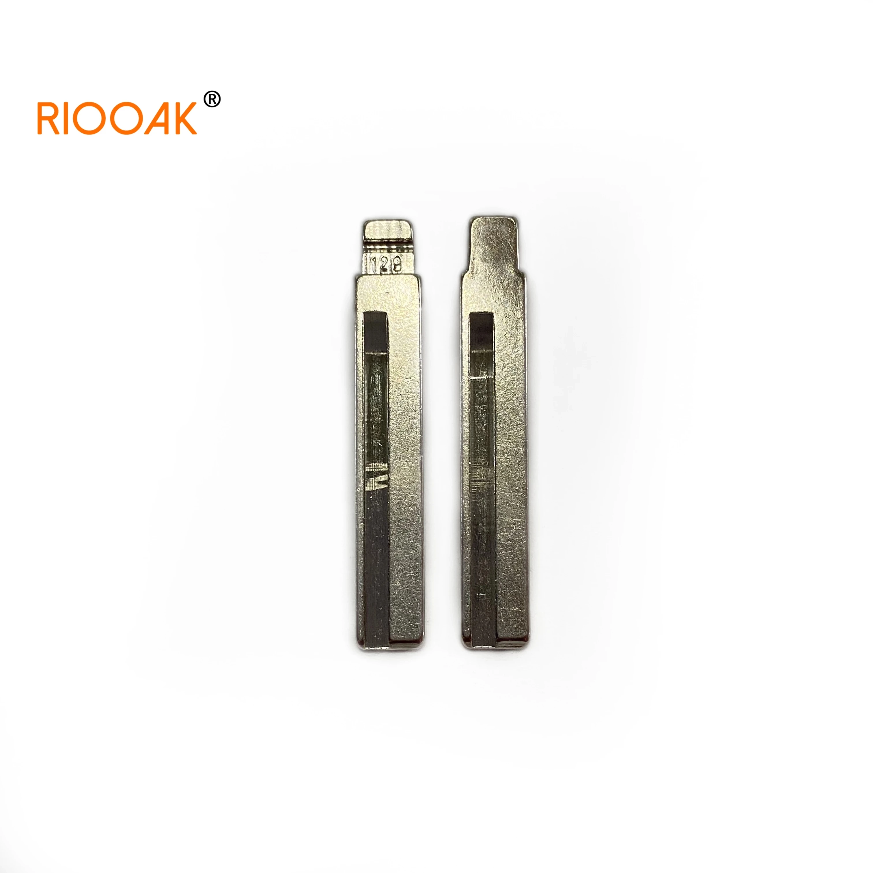 10 unidades/lote # 129 lishi HY20R Metal em branco sem cortes Flip KD VVDI Lâmina de chave remota para Hyundai Santa Fe Veloster Substituição automática