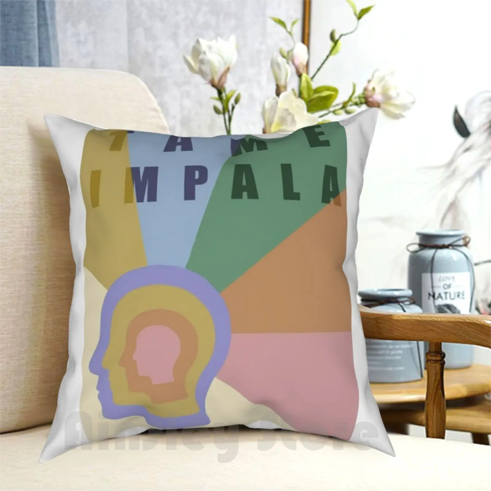 Tame Lmpaia Skull Pillow Case Printed Home Soft Throw Pillow Music Impala Aesthetic Goodcool