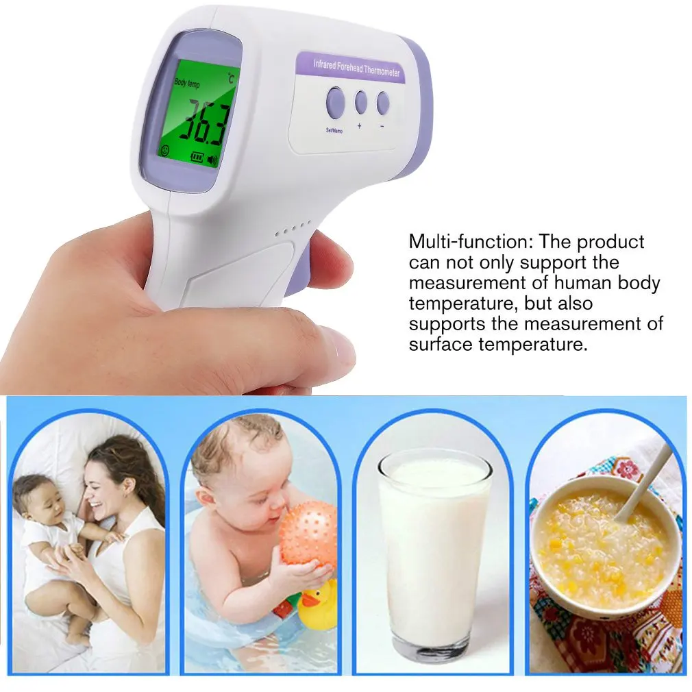 2022 Infrared Thermometer Forehead Body Non-Contact Thermometer Baby Adults Outdoor Home Digital Infrared Fever Ear Thermometer