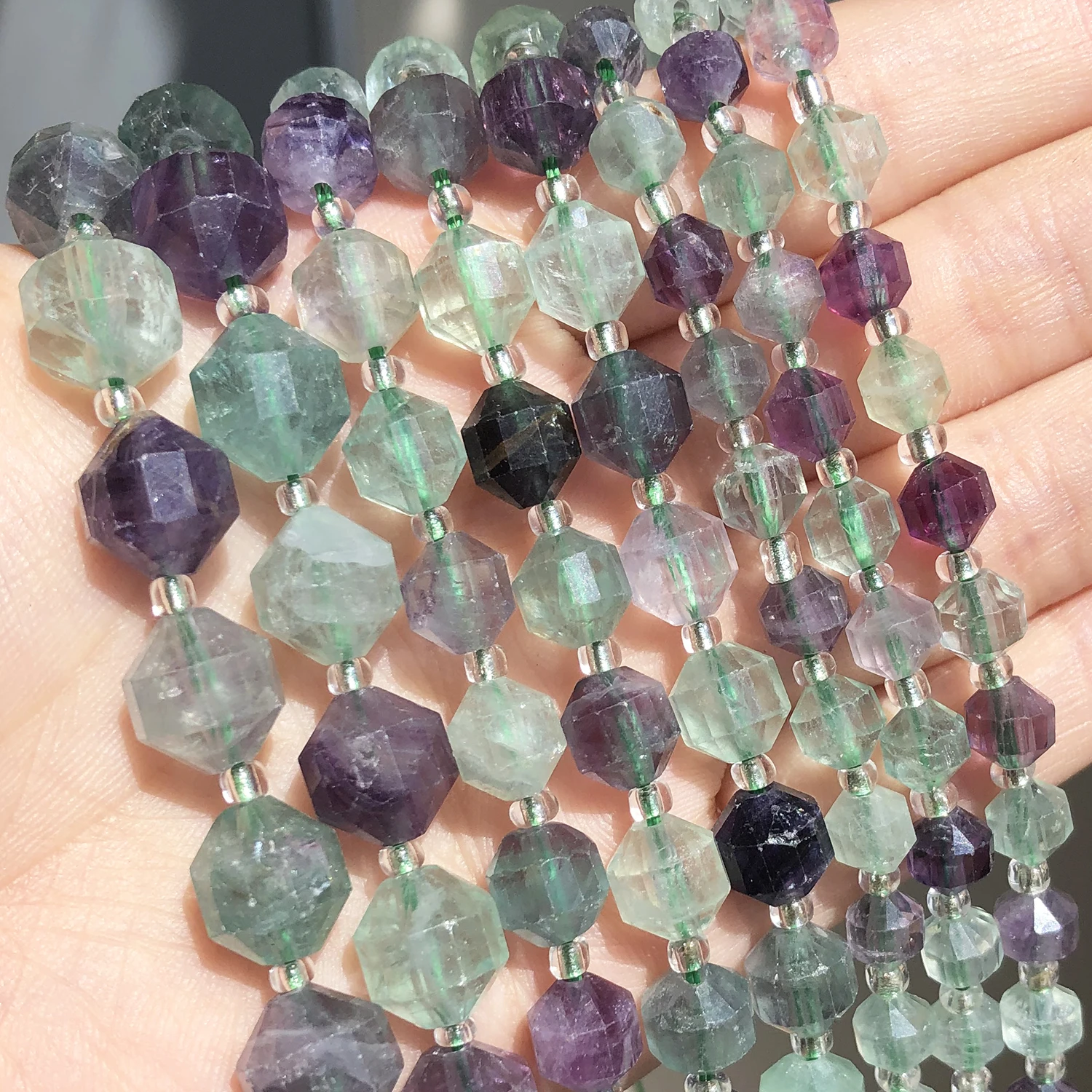 

Olive Shape Colorful Fluorite Quartz Stone Natural Gem Minerals Loose Beads for Jewelry DIY Making Charms Bracelet Accessories