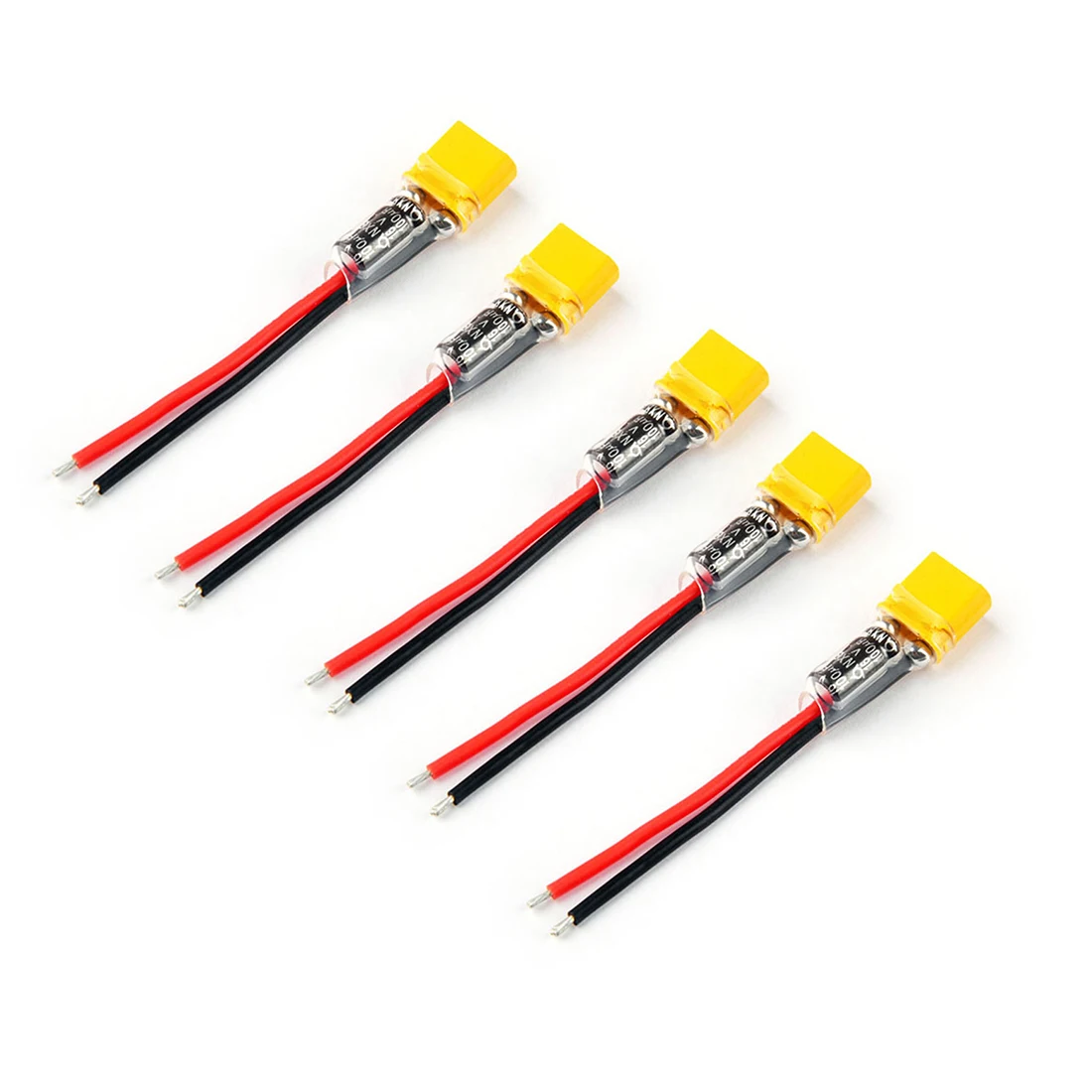 10x XT30 Plug Pigtail Power Wire Cable 100F Capacitor for Happymodel Mobula7 HD Sailfly-X UR85 UR85HD Crazybee F3 F4 PRO Drone