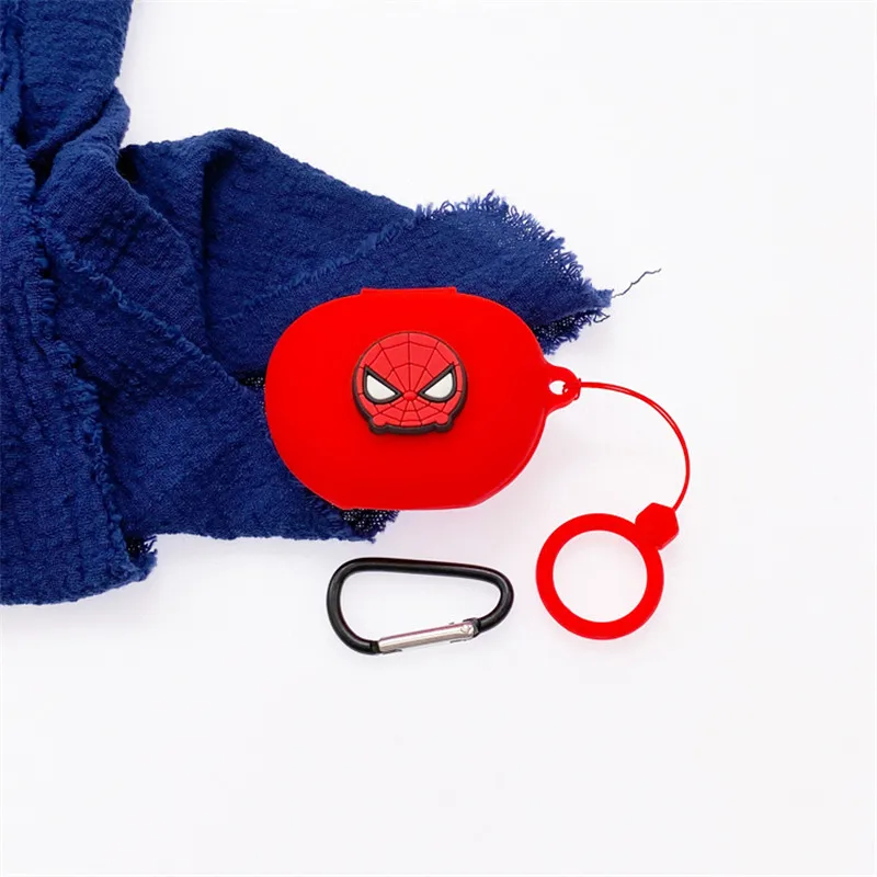 الكرتون ديزني حقيبة سماعة الاذن ل اديفير نيوبروز برو مارفل سيليكون سماعة لاسلكية تعمل بالبلوتوث سماعة الغطاء الواقي مع الحبل