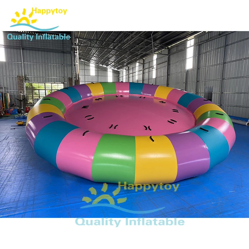 

Water Park Toys Inflatable Crazy Ufo Boat Inflatable Disco Boat Motorized Towable