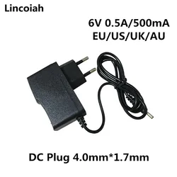 1pcs 6V 0.5A 500MA 4W AC DC Power Supply Adapter Charger For OMRON I-C10 M4-I M2 M3 M5-I M7 M10 M6 M6W Blood Pressure Monitor