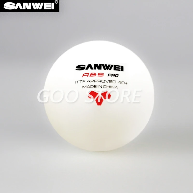 60 kugeln SANWEI 3-Stern Tischtennis Ball ABS PRO ITTF Genehmigt Neue Material Kunststoff SANWEI Ping Pong Bälle poly Ball