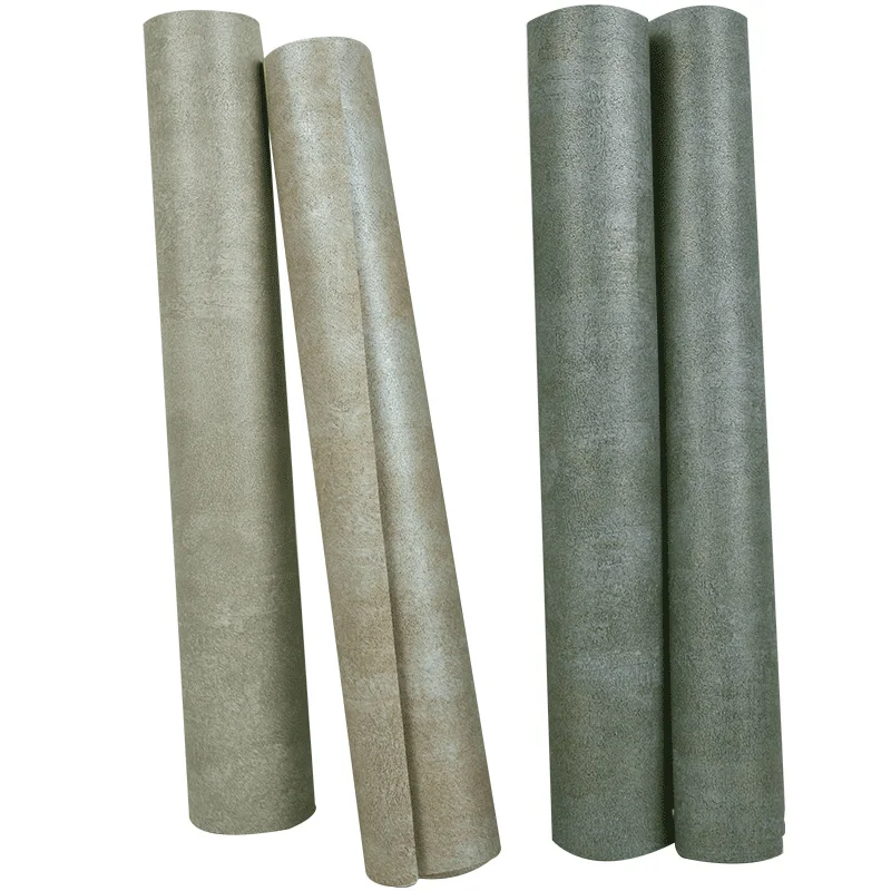 Vintage Non-woven Plain Solid Color Wallpaper Luxury Bedroom Living Room Sofa TV Background Home Decor Wallpaper For Walls Roll