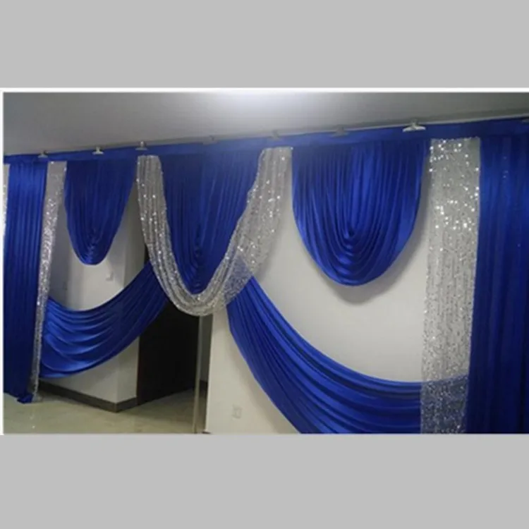 Factory Price Wedding Dackdrops Swag Panels for Curtain Swags Event Stage Banquet Background Drapes Party Decoration