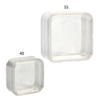 Elasticity Membrane Jewelry Storage Box Floating Frames Box Clear Container Rack for Ring Necklace Earring Stamps Coin