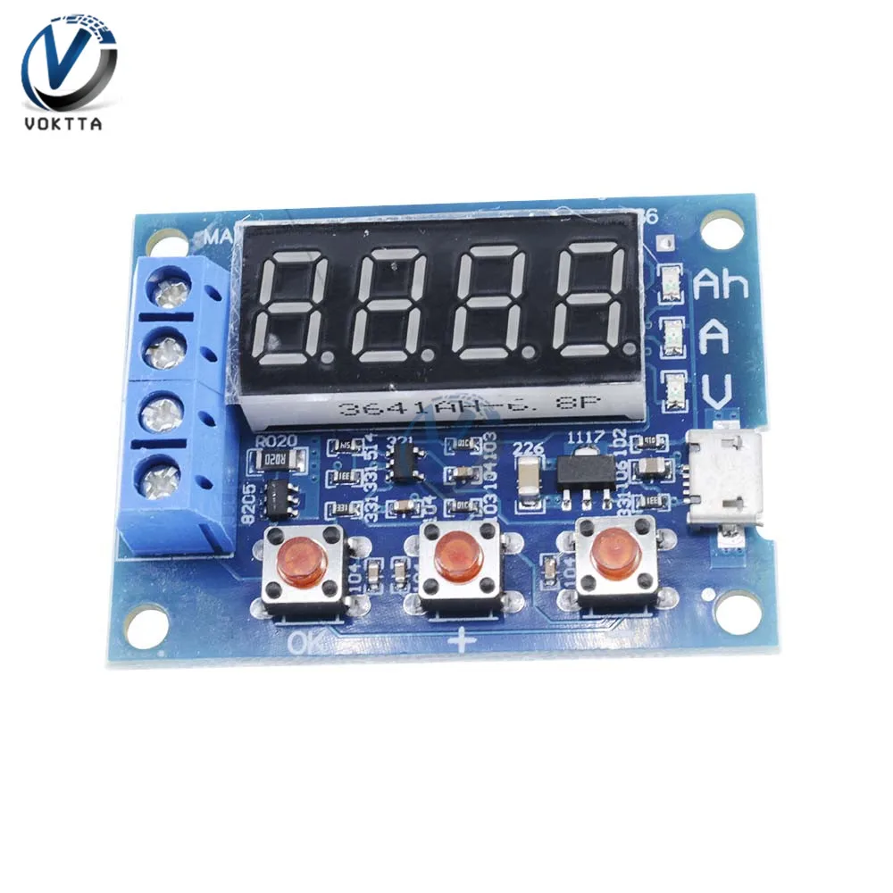 ZB2L3 Battery Tester LED Digital Display 18650 Lithium Battery Power Supply Test Resistance Leadacid Capacity Discharge Psu Test