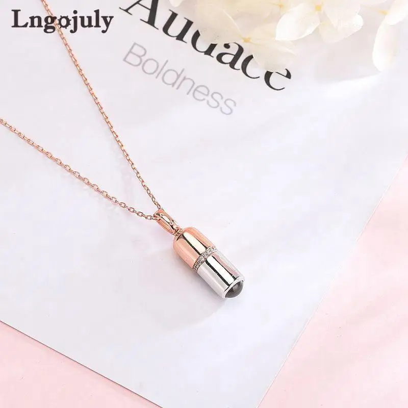 Pure 925 Sterling Silver Women Necklaces 100 Languages I Love You Projection Necklace For Women Wedding Party Silver 925 Jewelry