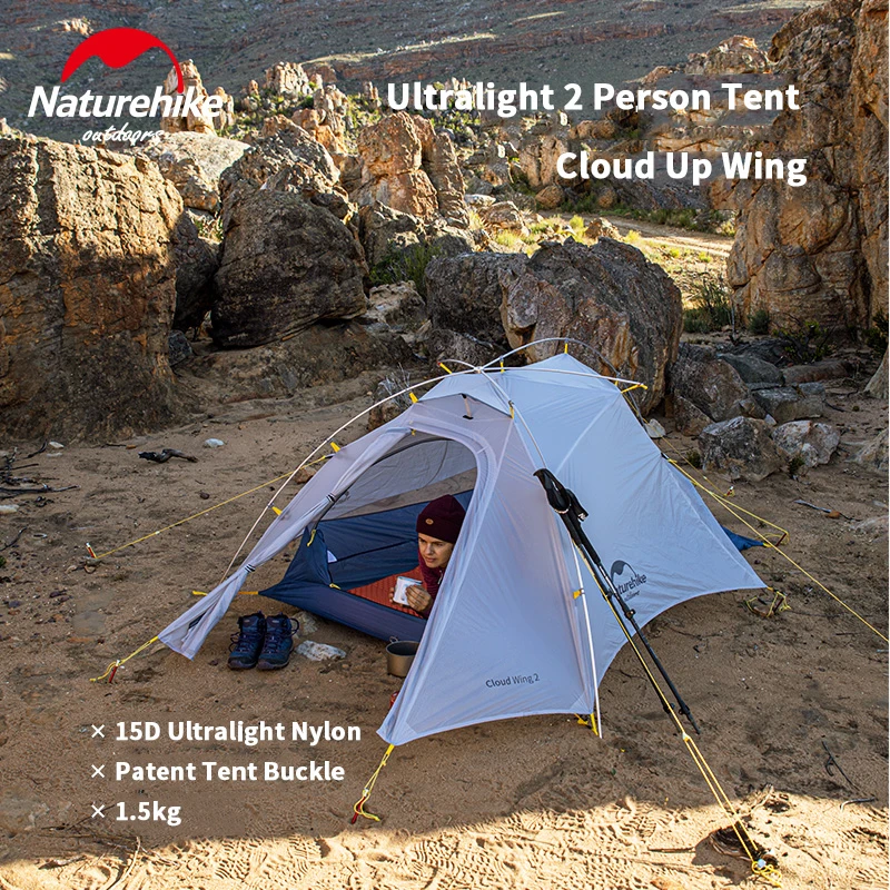Naturehike 2人 テント cloud wing 2 15d + Mat Cloud Up Wing 2 Tent（クラウドアップ ウィング 2 テント