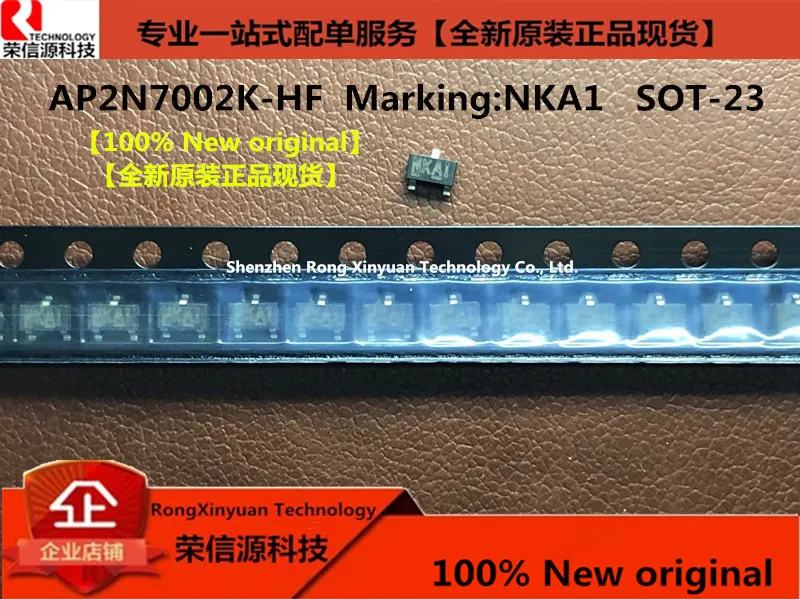 20Pcs/LOT AP2N7002K-HF  AP2N7002K  2N7002 7002  Marking: NKA1 SOT-23 100% New Original