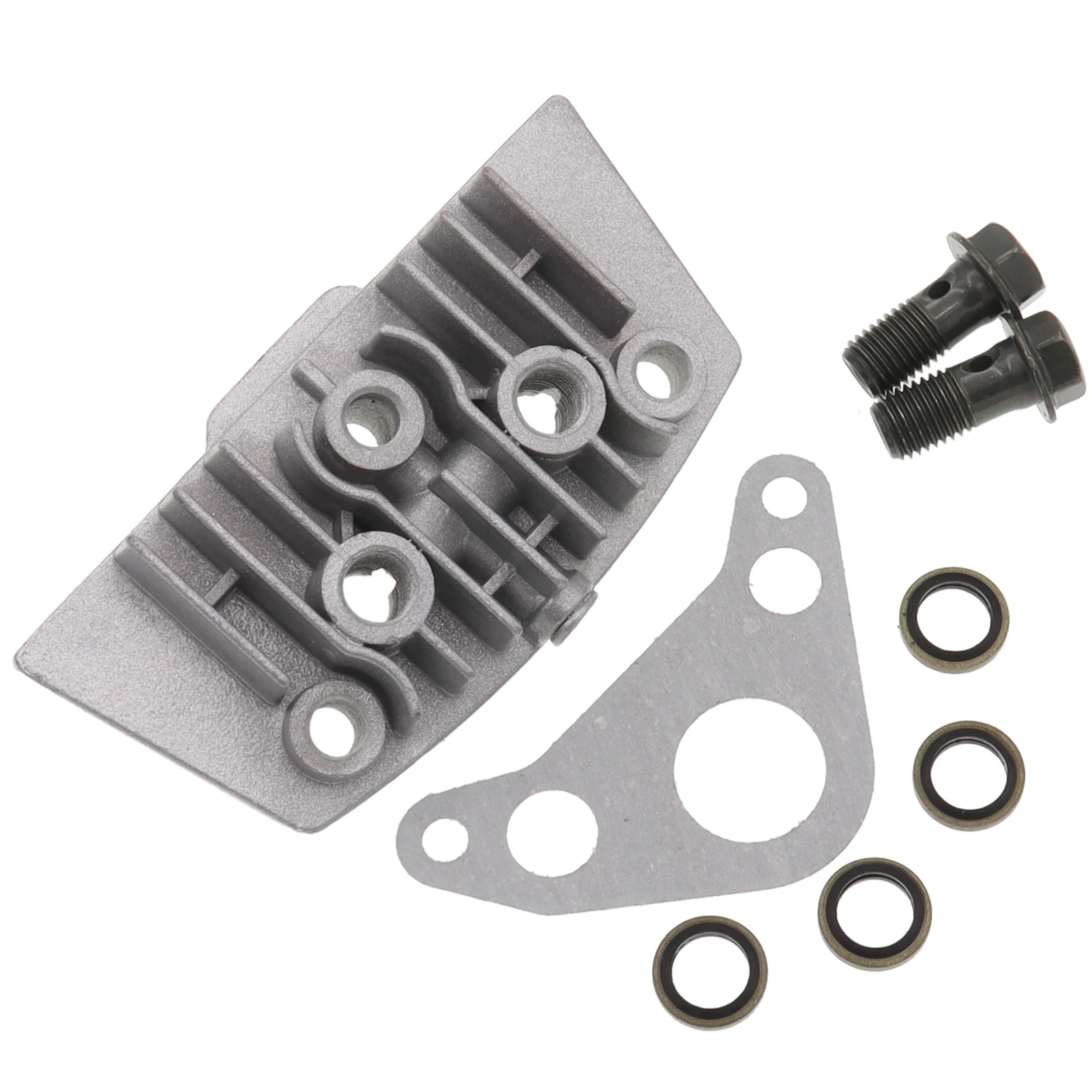 1Set Oil Cooler Horizontal Engine Adapter Cylinder Cover with Screw Gasket for 110cc 125cc 140cc Monkey Dirt Pit Bike ATV