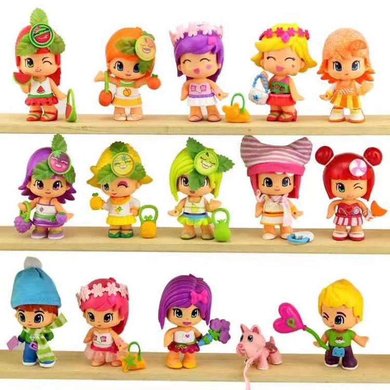 Different Cute Pinypons Detachable Toys Original Cartoon DIY Anime Action Figures Kids Birthday Gift Toys Gift 5~10pc/set