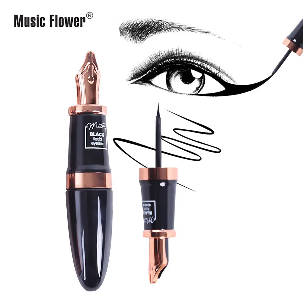 Music Flower Waterproof And Sweatproof Eyeliner Wholesale Fountain Pen-Shaped Smooth Anti-Smudge  Makeup Cosmetic Gift  M5091