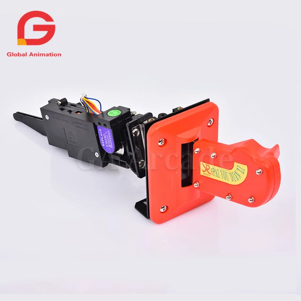 40cm CPU Large and long multi Coin Acceptor for push coin machine select coins, fast selector