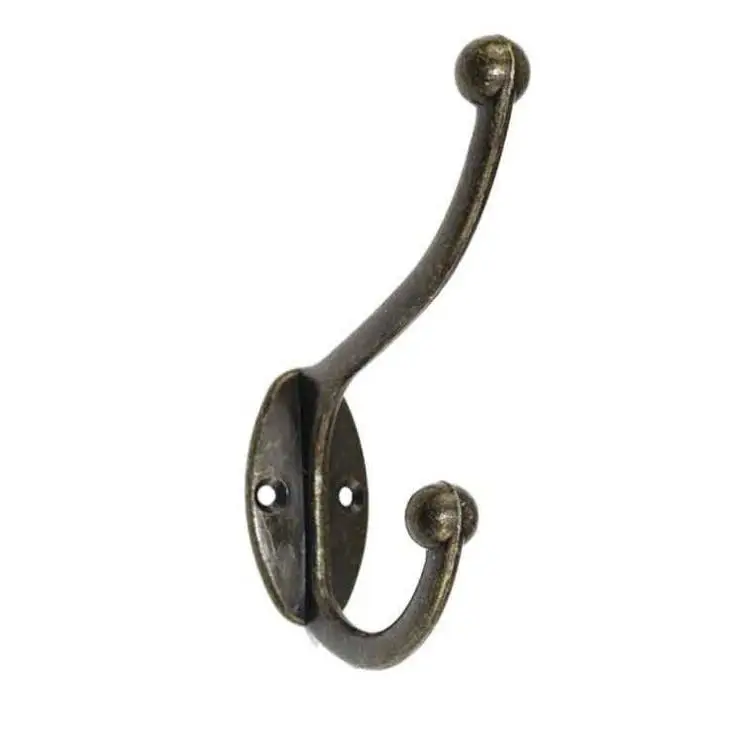 Cloth Hook Hangers Vintage Bronze Wall Hook Rustic Key Coat Bag Hat Hanger Rustic Robe Hooks Wall Hanging Hooks Wholesale