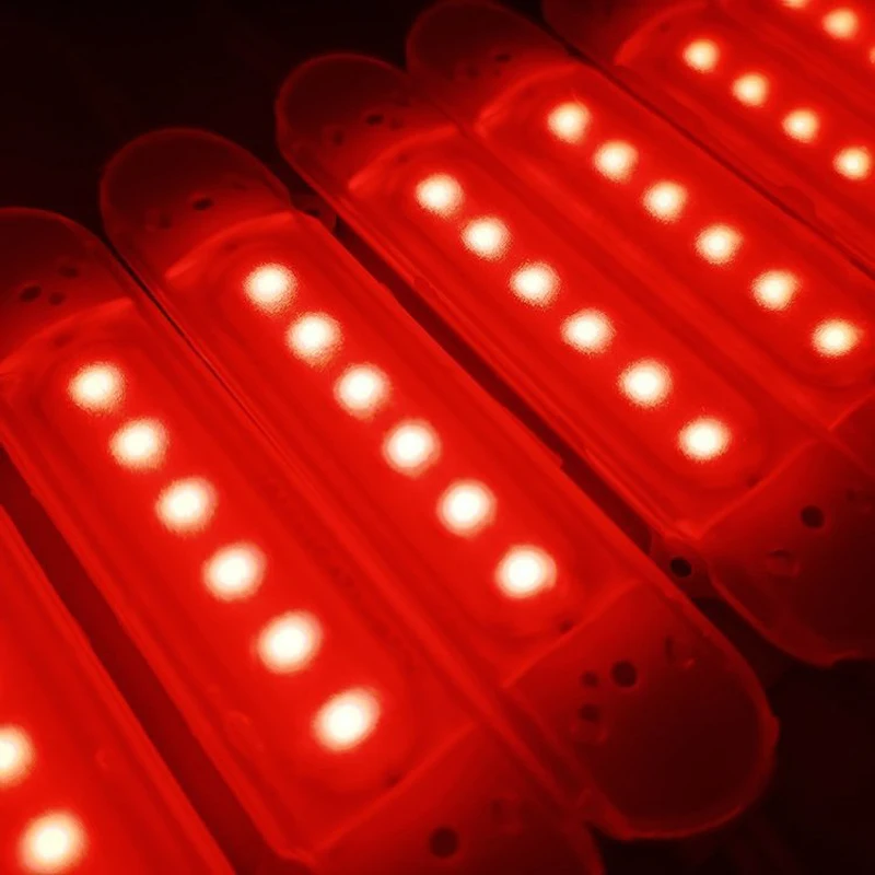 100 Stuks 12V 24V Led Module Geel 5730 6 Leds Rood Groen Blauw P67 Waterdicht Karakter Letter Reclame Backlight Led Module