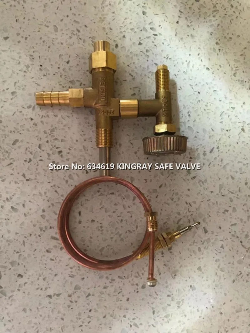 Imagem -05 - Aquecedor de Gás de Desligamento Automático Válvula de Proteção de Flameout de Segurança Termopar de Latão Bico de Controle