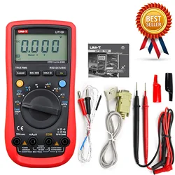 UNI-T UT109 Digital Automobile Multimeters Handheld Vehicle Multimeter Auto Range AC DC Voltmeter Resistance Capacitance RS232