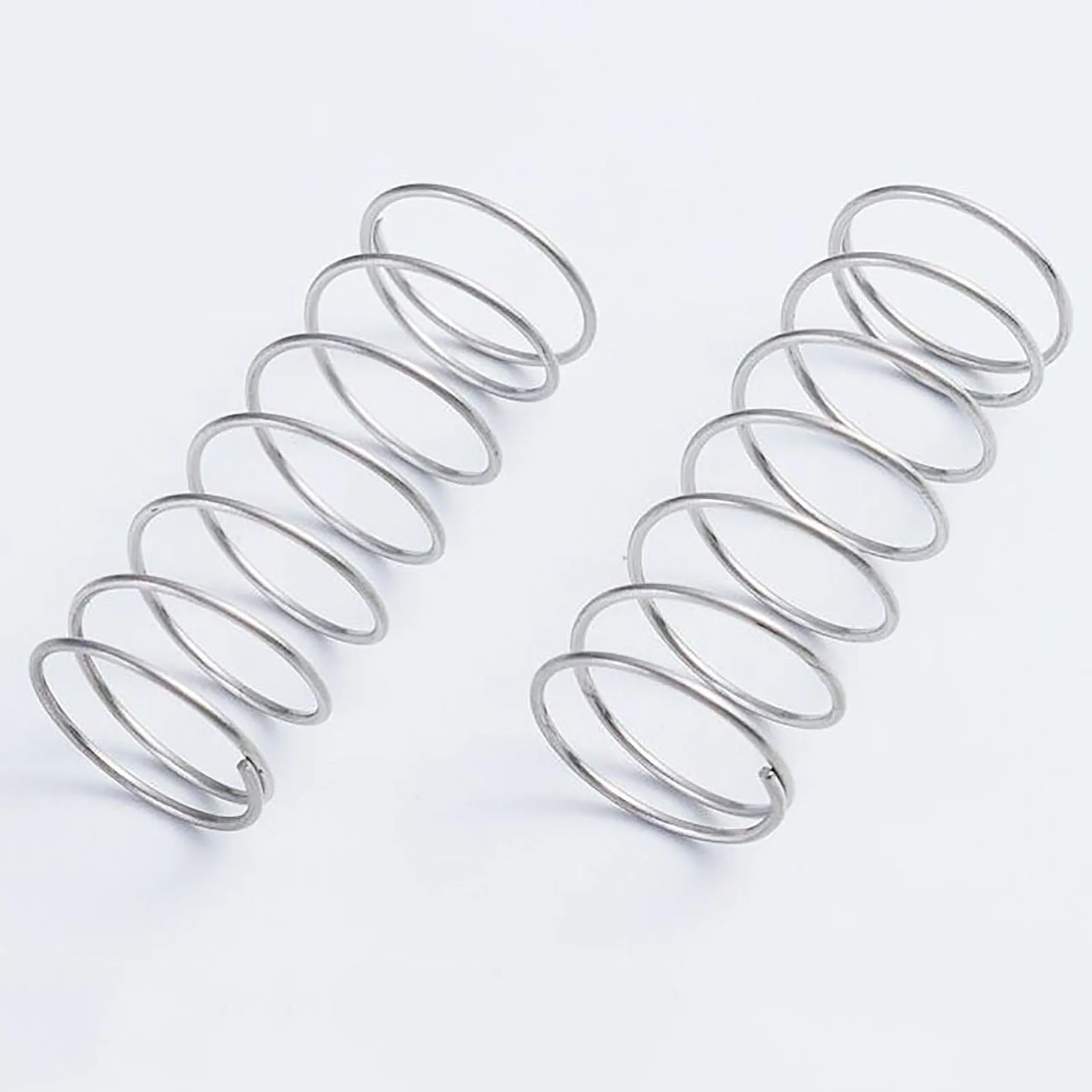 5PCS 1.6x25mm Compression Spring, 1.6mm Wire Diameter, 25mm Outer Diameter, 10-50mm Free Length, Stainless Steel Coil Metal