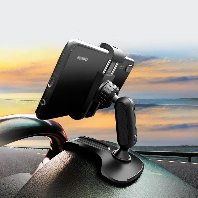 

Car Phone Holder Dashboard Cellphone Clip Car Rear View Mirror Phone Mount for iPhone 12 ProMax 11 Xiaomi GPS Navigation Bracket